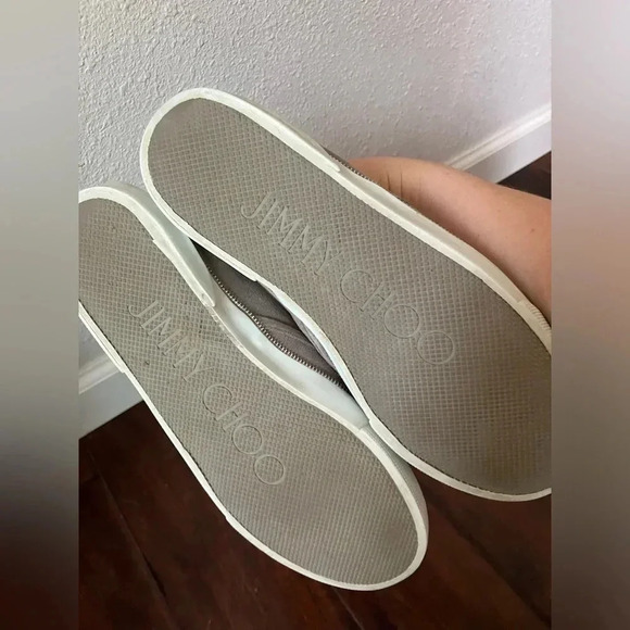 Jimmy Choo Suede Slip on Sneakers 7.5 - Picture 8 of 9